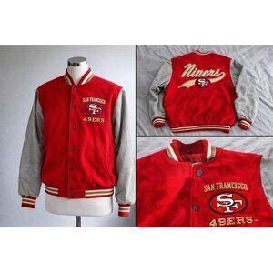 Vintage San Francisco 49ers Varsity Jacket NFL Team Classics Wool Medium